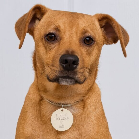 Dog Cat Pet Microchip ID Tag Keychain Stainless Steel Silver 2.2 Inch New - Picture 6 of 8